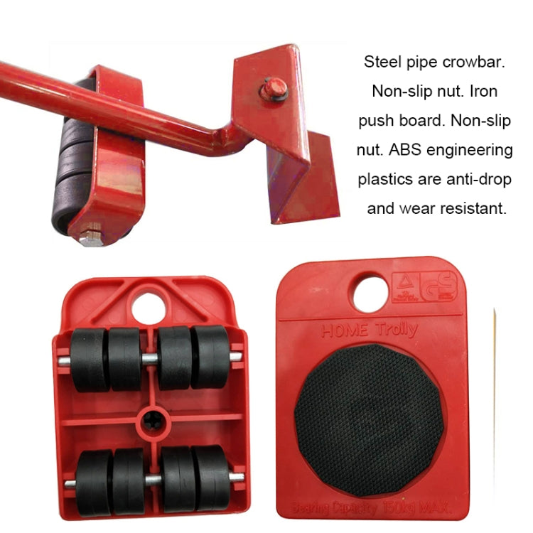 Heavy Furniture Home Trolley Lift Kit Red