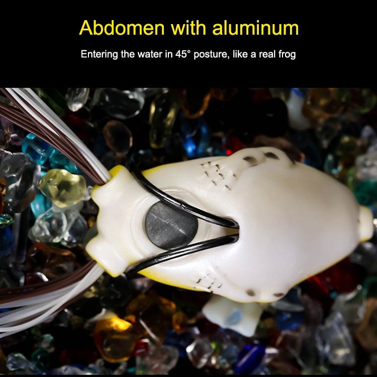 Frog Fishing Lure with fitted double hook 9gr 5cm (set of 2) Golden Brown