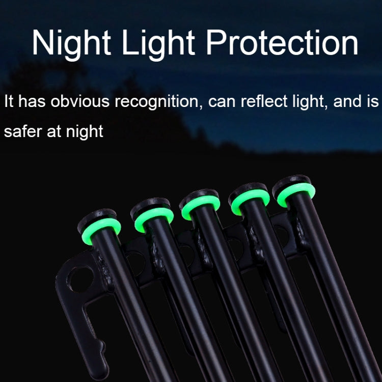 Tent peg warning rings luminous silicone 50 pack size