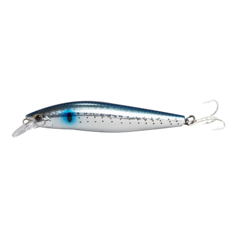 Fishing Lure Hard Crystal Slow Sinking Minnow colour Shiny Blue