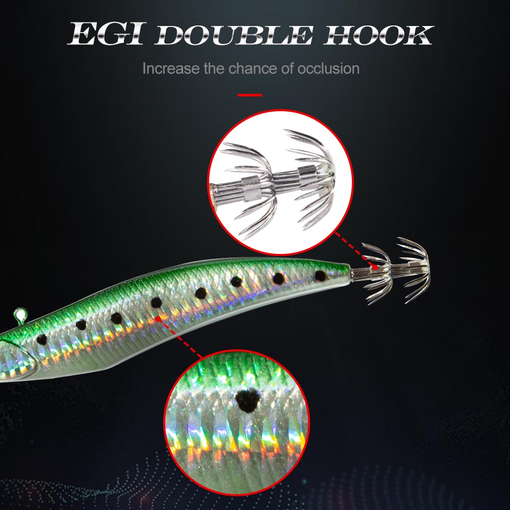 Fishing Lure Hard Bait D-Squid Jigging Mango Shrimp