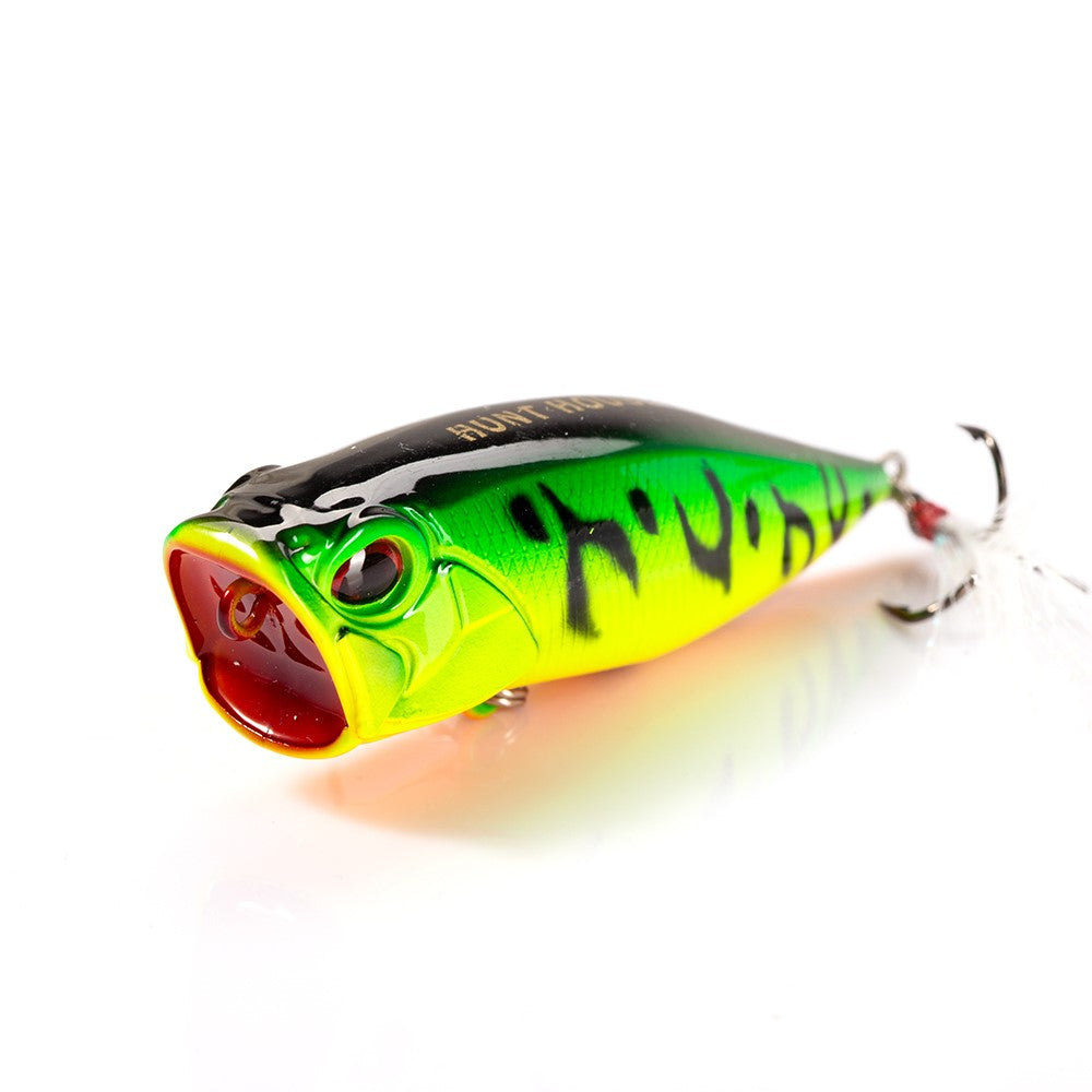 Fishing Lure Hard Bait Top Water Popper lure colour Matt Tiger