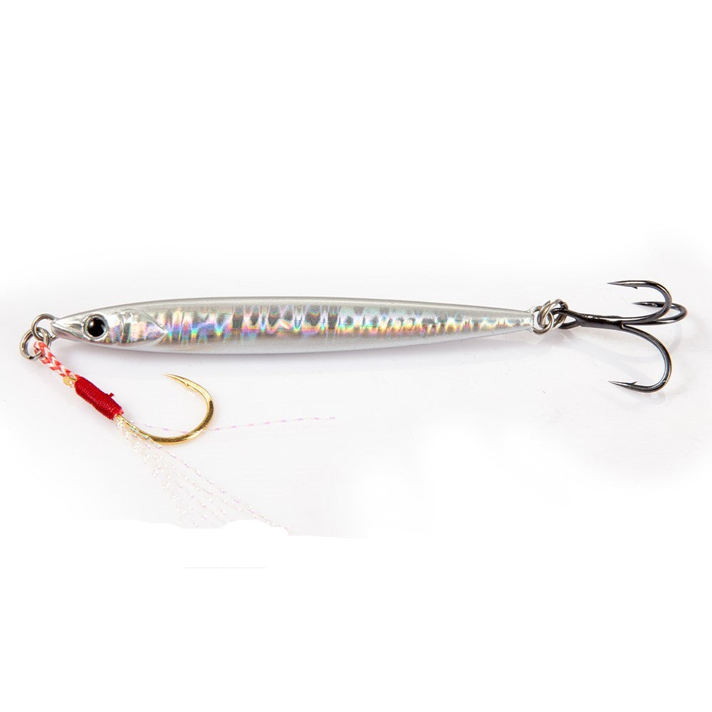 Fishing Lure Metal Jig Slide Stick White Wave