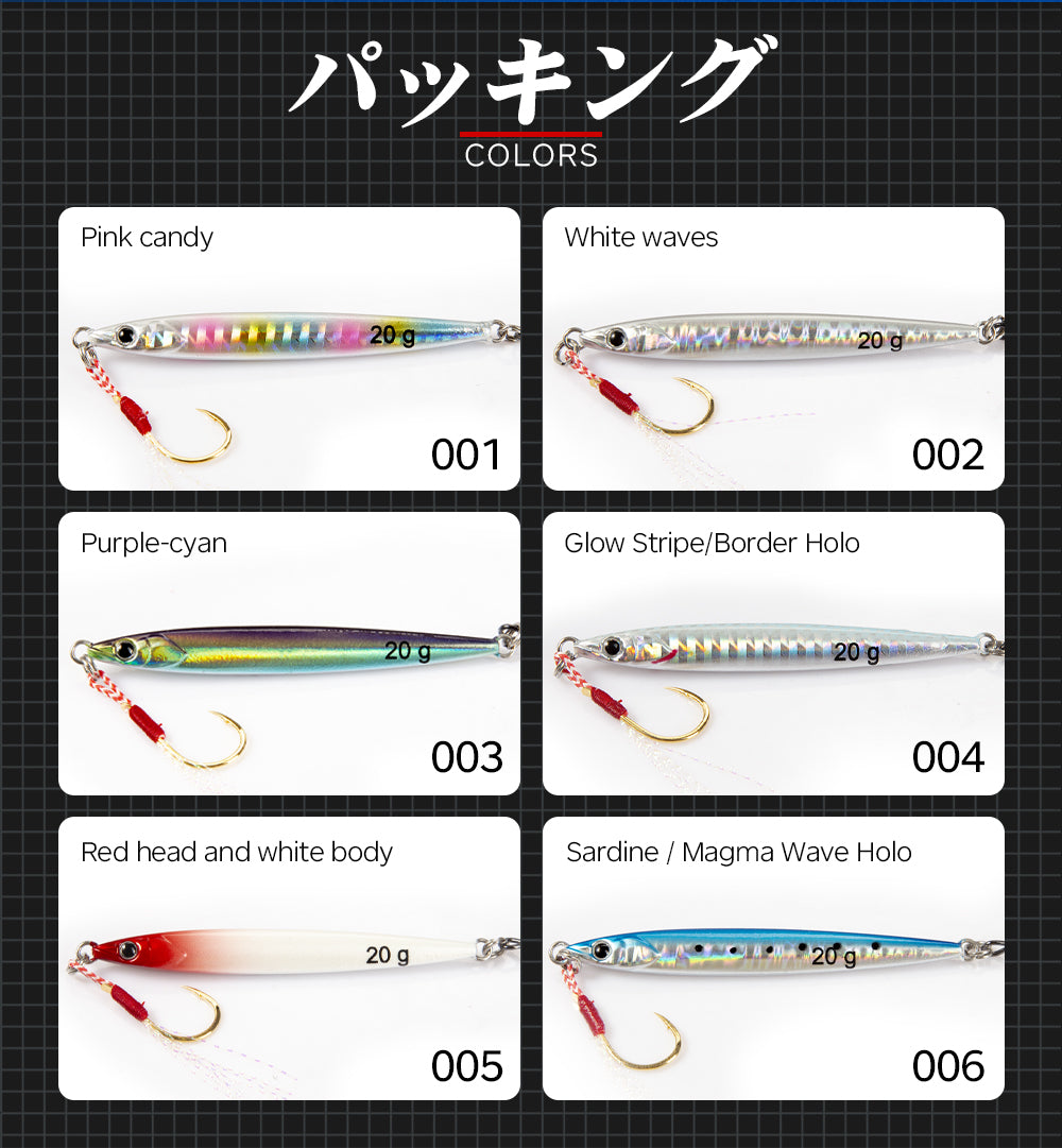 Fishing Lure Metal Jig Slide Stick Pink Candy