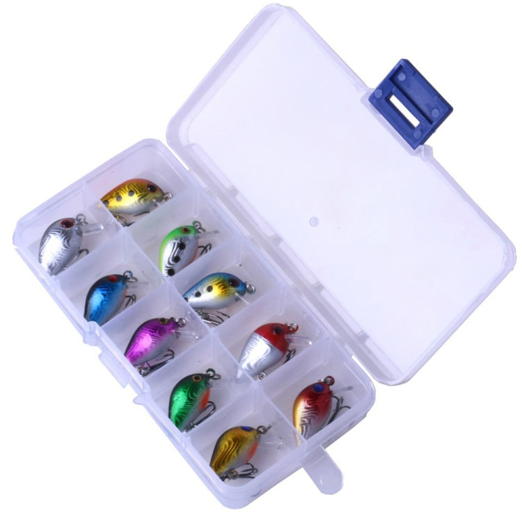 Fishing Lure Hard Bait 10 Piece Rock Fishing Kit in Plastic Box