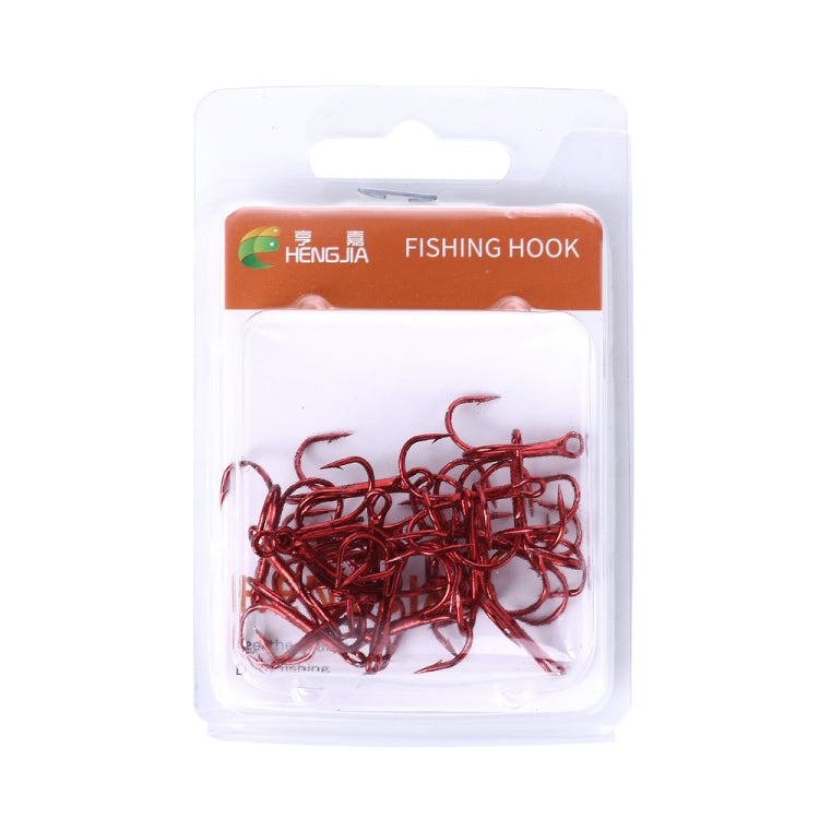 Fishing Hook Treble type 20 Piece Classic Red High Carbon Steel Size 6#