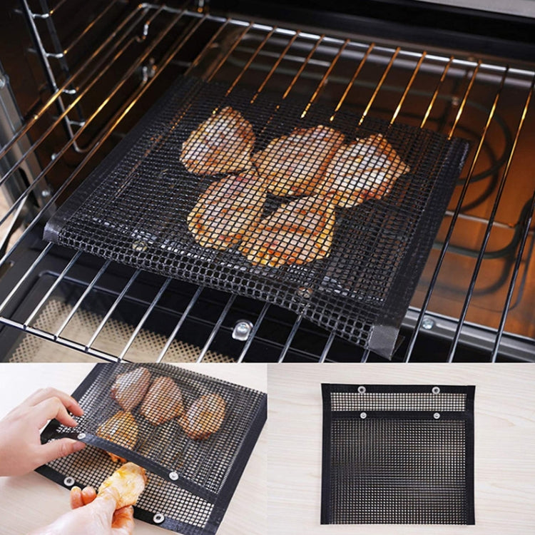 Braai Heat Resistant Non-stick Grilling Mesh Black 40X30cm