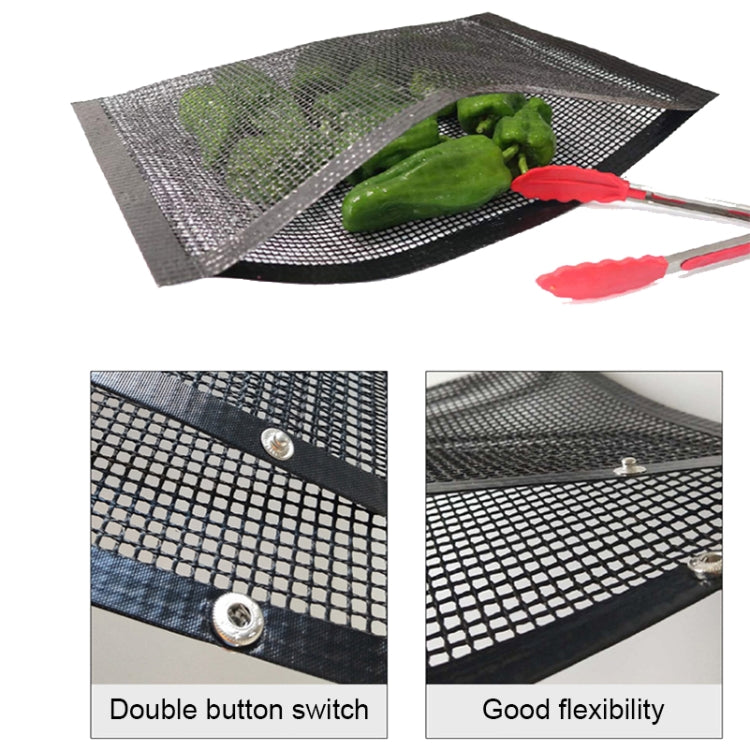 Braai Heat Resistant Non-stick Grilling Mesh Black 22X27