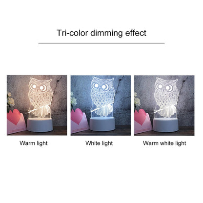 LED Night Light Decorative Unicorn Image Wall Plug Type