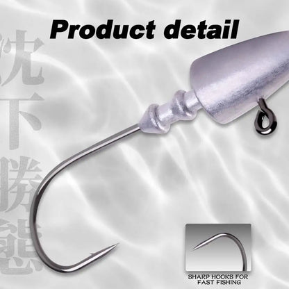 Jig Head Soft Bait bullet nose 7 gram 4 per packet