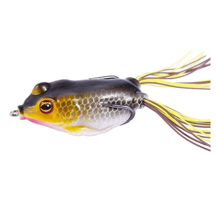 Frog Fishing Lure with fitted double hook 9gr 5cm (set of 2) Scaly Grey