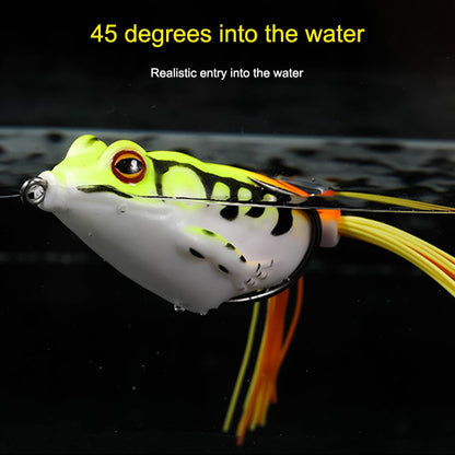 Frog Fishing Lure with fitted double hook 9gr 5cm (set of 2) Sun Glo Red