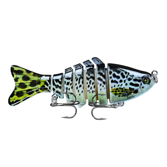 Bass Fishing Crank Swim bait - Spotted Blue