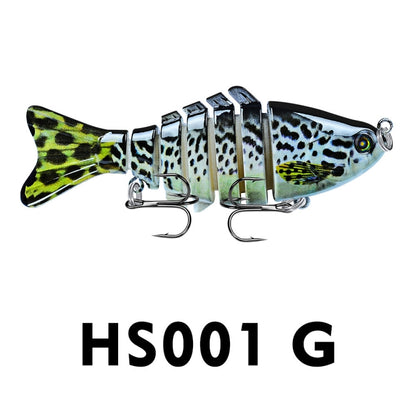 Bass Fishing Crank Swim bait - Spotted Blue