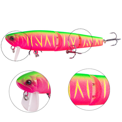 Fishing Lure Multi jointed Minnow Style colour Black & Gold