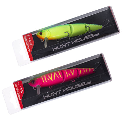 Fishing Lure Multi jointed Minnow Style colour Black & Gold