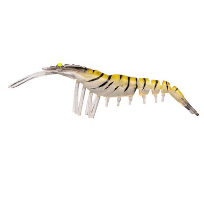 Fishing Lure Soft Bait Shrimp style colour Natural / Gold