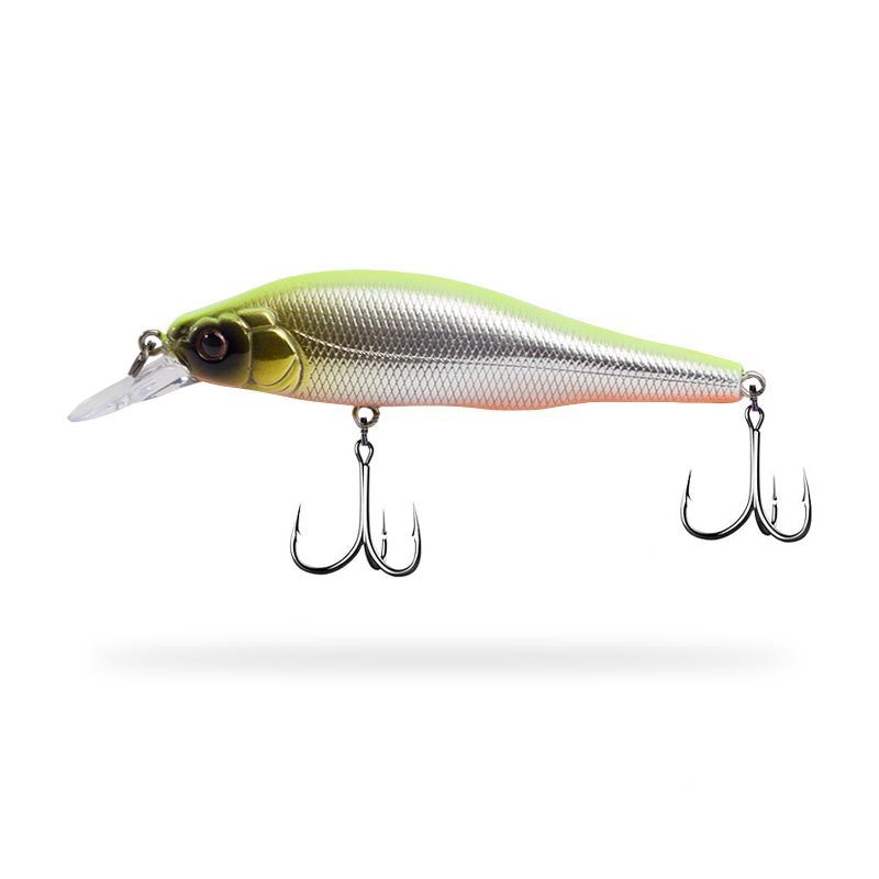 Fishing Lure Hard Floating Minnow colour Green Silver