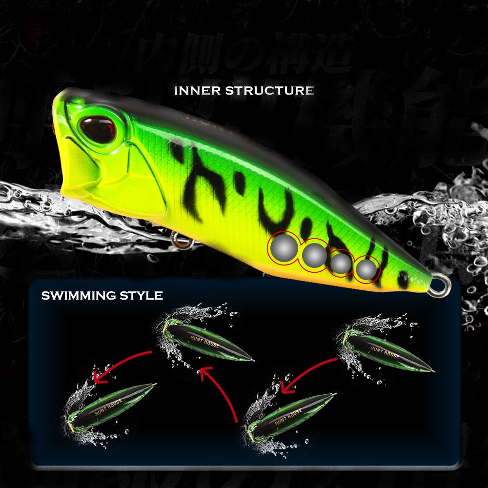 Fishing Lure Hard Bait Top Water Popper lure colour Love & Dream