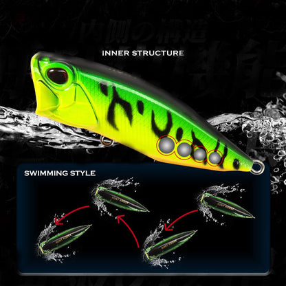 Fishing Lure Hard Bait Top Water Popper lure colour Love & Dream