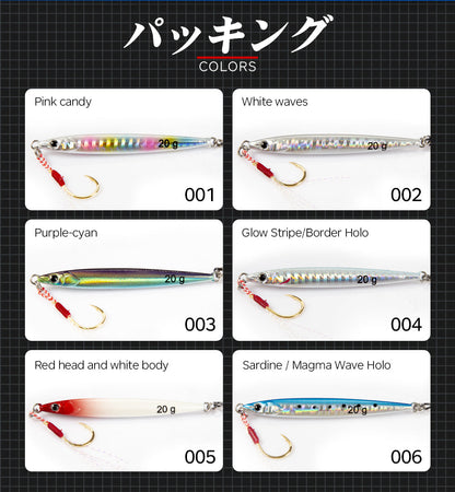 Fishing Lure Metal Jig Slide Stick Pink Candy