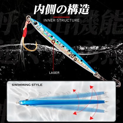 Fishing Lure Metal Jig Slide Stick Pink Candy