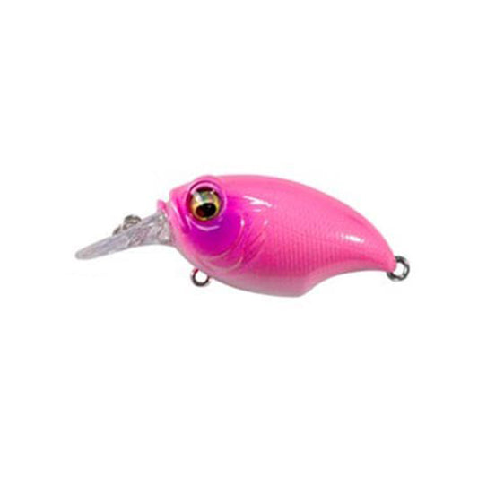Fishing Lure Hard Wobbler Pinball Crankbait Small Pink