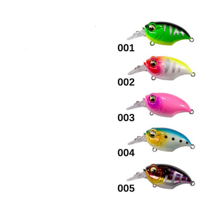 Fishing Lure Hard Wobbler Pinball Crankbait Small Pink