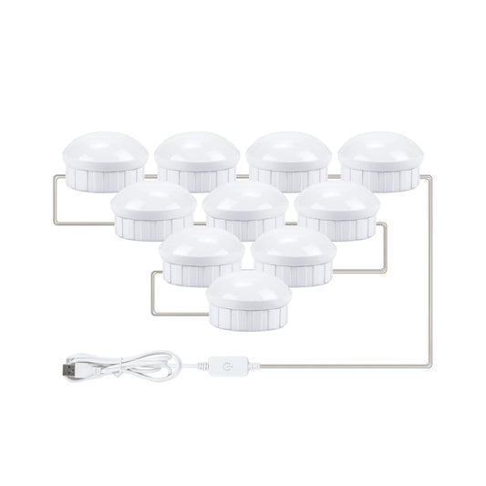 Cosmetic Bathroom Mirror Front Light 10 LED's
