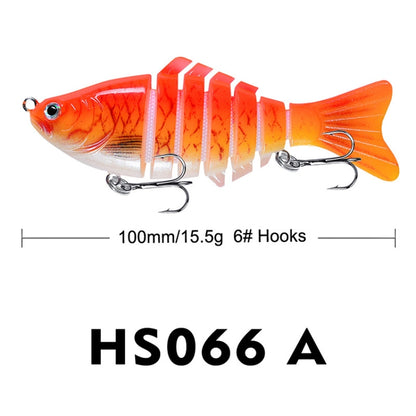 Bass Fishing Crank Swim bait - Orange