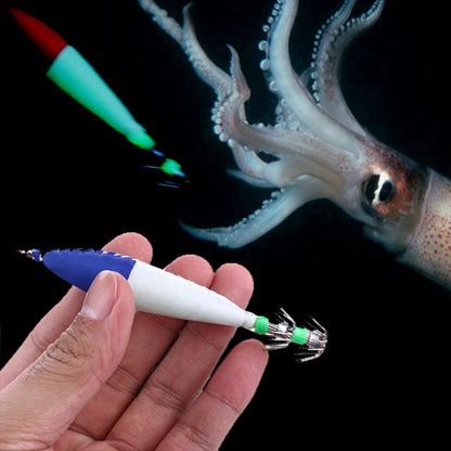 Luminous Explosion Squid Hook 5 Piece set Red and White